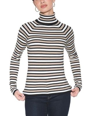 Outlet WHBM Striped Turtleneck Pullover