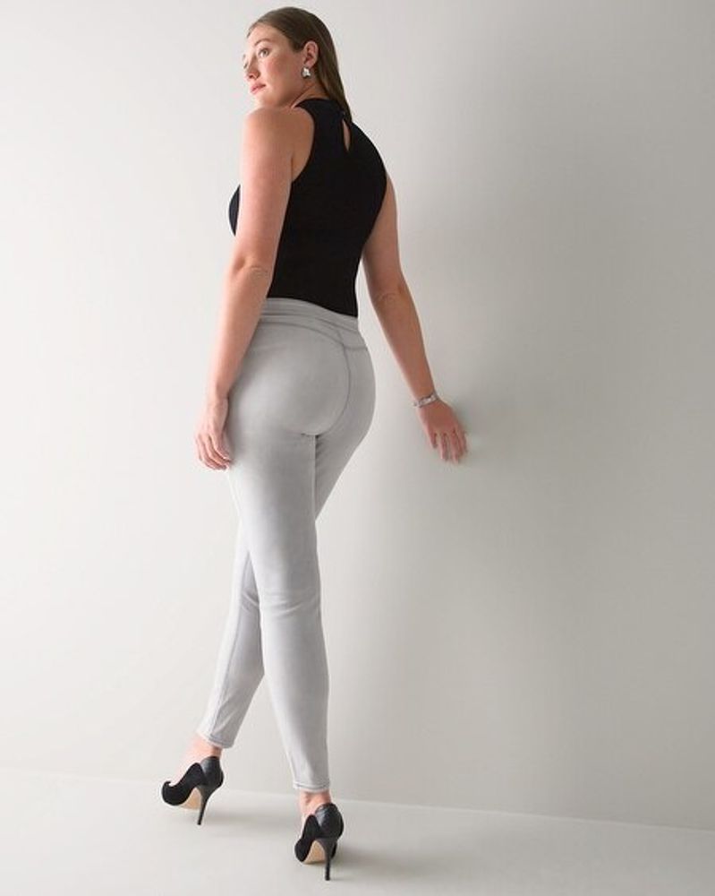 High-Rise Sailor Button Skinny Jeans - White House Black Market