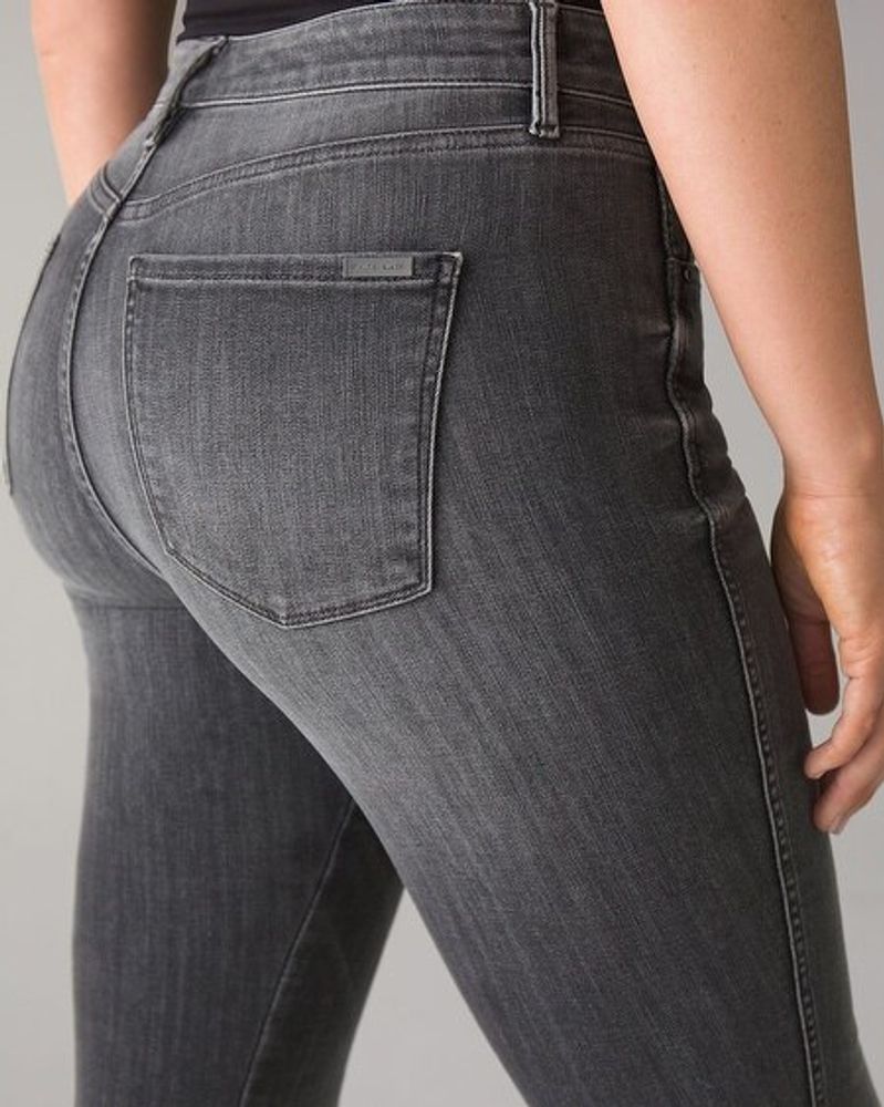 Curvy-Fit High-Rise Skinny Flare Jeans