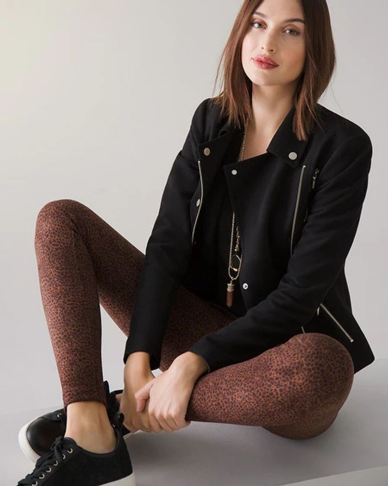 Petite Faux Suede WHBM Runway Leggings 