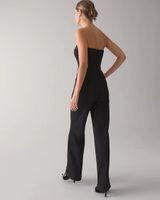 white house black market strapless jumpsuit