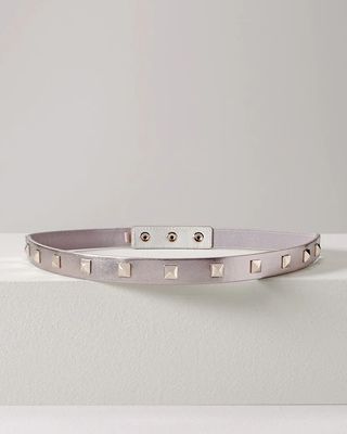 Metallic Studded Stretch Belt