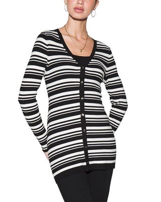Outlet WHBM Long Snap-Front Cardigan