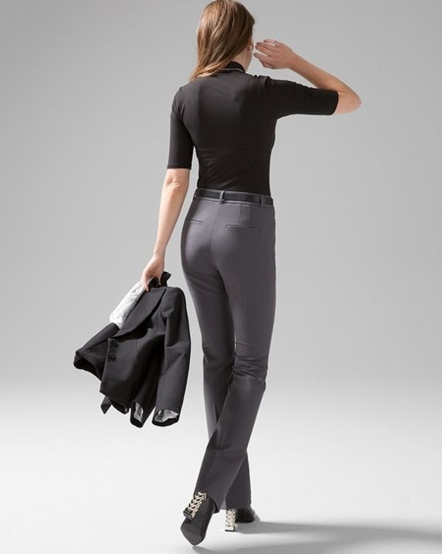 White House Black Market Curvy WHBM® Ines Slim Bootcut Comfort Stretch  Colorblack Pant