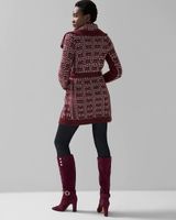 White House Black Market Braided Plaid Sweater Coat | The Summit