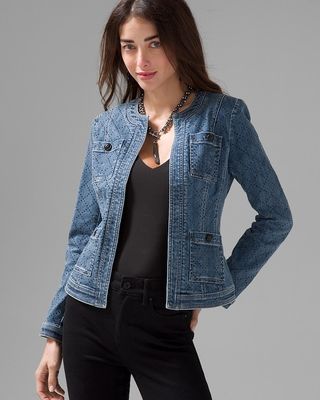 WHBM® Embellished Denim Stylist Jacket