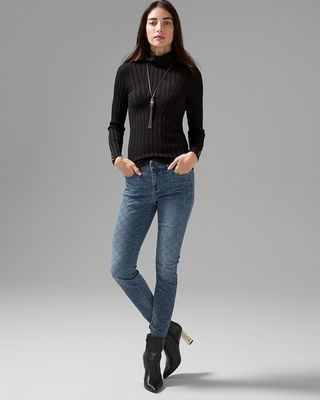 Mid-Rise Everyday Soft Denim™ Embellished Skinny Jeans