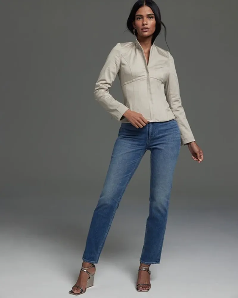 Curvy Mid-Rise Everyday Soft Denim™ Girlfriend Jeans