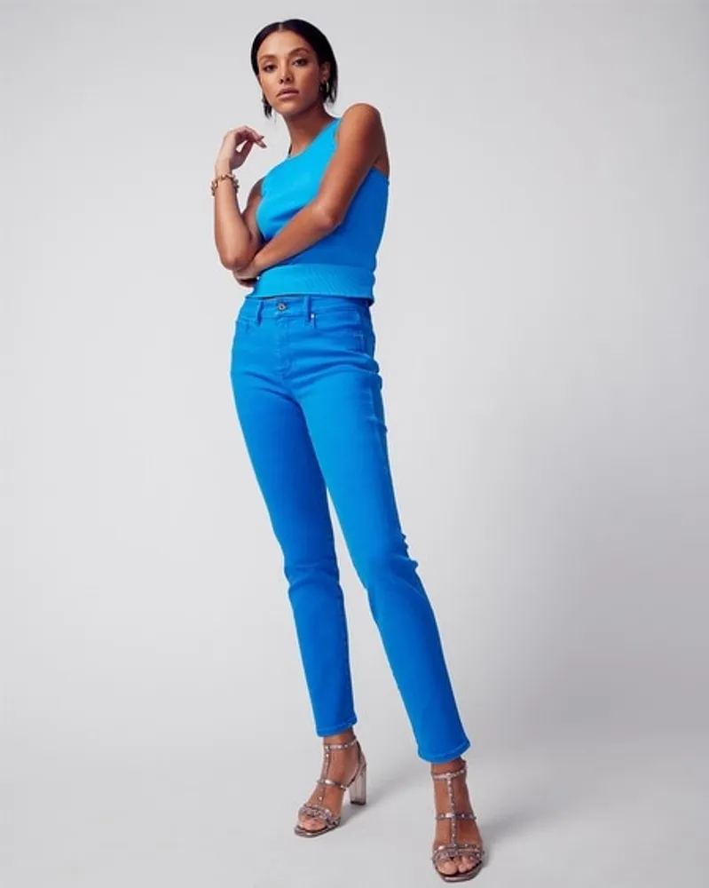 White House Black Market WHBM Womens Capris Size 4 Denim Blue Jean