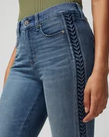 High Rise Sculpt Pleated Skinny Jeans