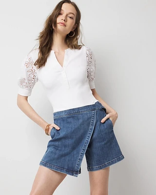Denim Skort