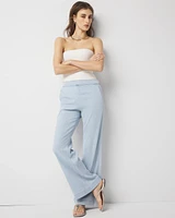 Petite High-Rise Pull-On Wide Leg Jean