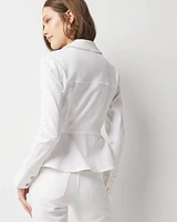 Denim Peplum Jacket