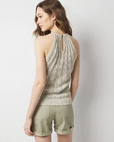 Space Dye Halter Sweater Tank
