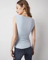 Surplice Mesh Top