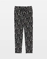 Jersey-Knit High-Rise Tapered Ankle Pants