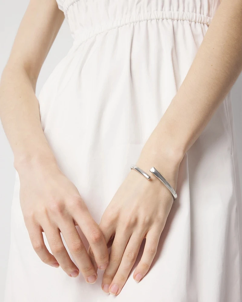 Silver Sculptural Cuff