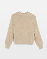 Tinsel Trim Sweater