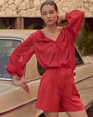 Extra High-Rise Belted Shorts