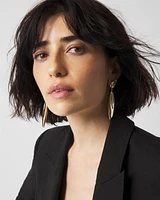 Gold Sculptural Statement Drop Earrings