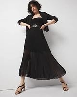 Pleated Maxi Skirt