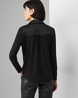 Woven Front Tee