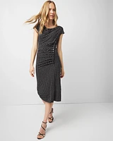 Shirred Midi Dress