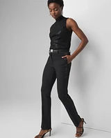 High-Rise Straight Tuxedo Luxe Stretch Pant