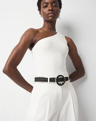 Raffia Whipstitch Belt