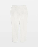 High-Rise Straight Pinstripe Pant