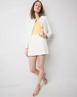 Pinstriped Tailored Skort