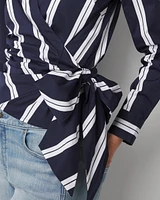 Surplice Poplin Shirt