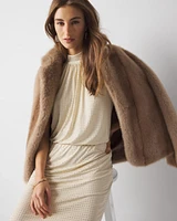 Embellished Blouson Mini Dress