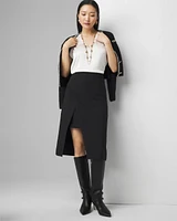 Petite Ruched Shoulder Shell Top