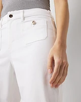 Petite Patch Pocket High-Rise Slim Jean