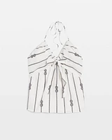 Tie-Front Halter Top
