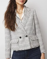 Petite Cropped Tweed Jacket