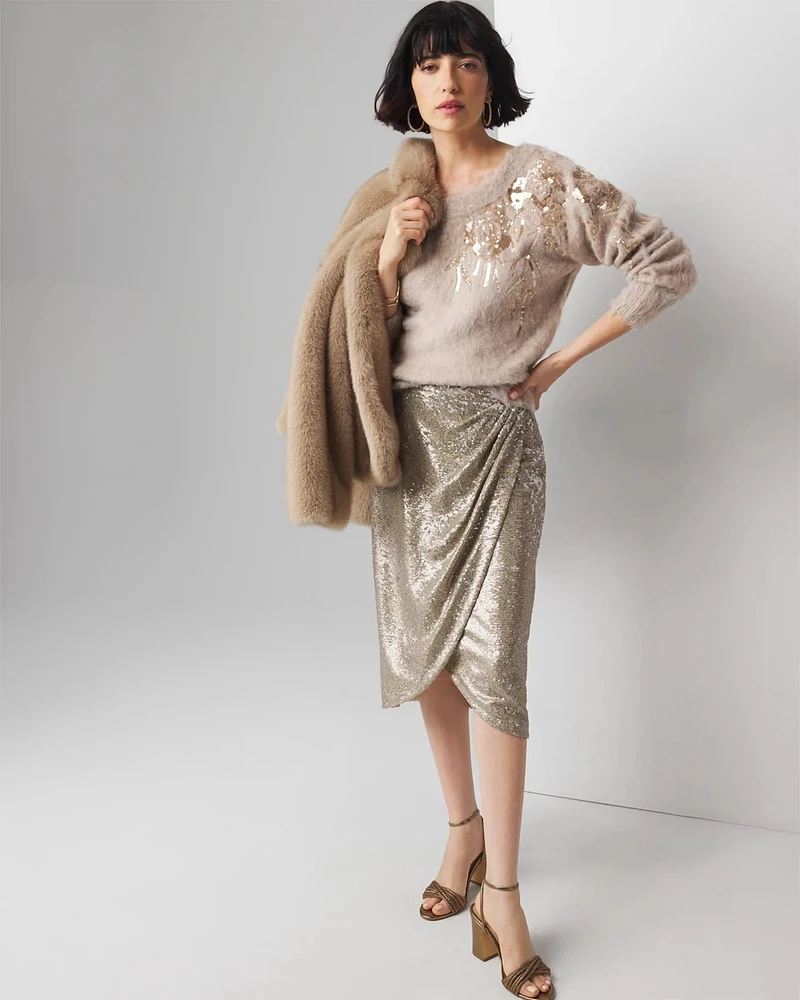 Sequin Embellished Sweater