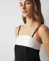 Strapless Tuxedo Mini Dress