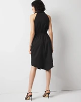 Poplin Halter Shirt Dress