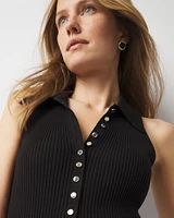 Henley Sweater Tank Top