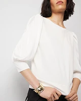 Blouson Crewneck Top