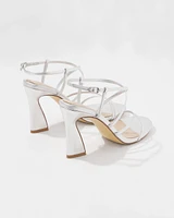 Silver Strappy Sandal