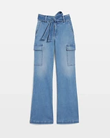 Extra High-Rise Wide-Leg Cargo Jeans