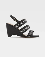 Raffia Whipstitch Wedge Sandal