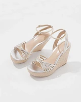 Gold + Silver High Heel Wedge