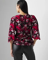 Rose Print Blouse