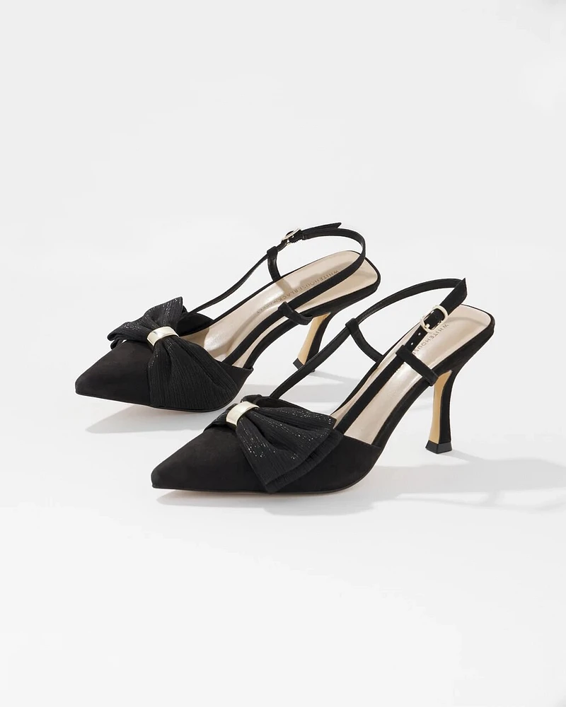 Bow Slingback Pump