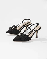 Bow Slingback Pump