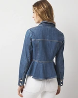 Denim Peplum Jacket